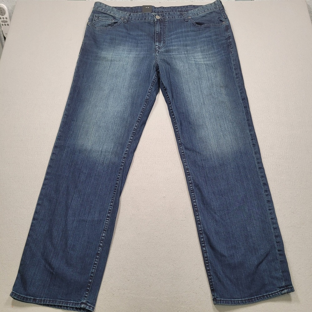 Calvin Klein Jeans Mens 40x32 Straight Leg Blue Denim Pants W40 L32 New